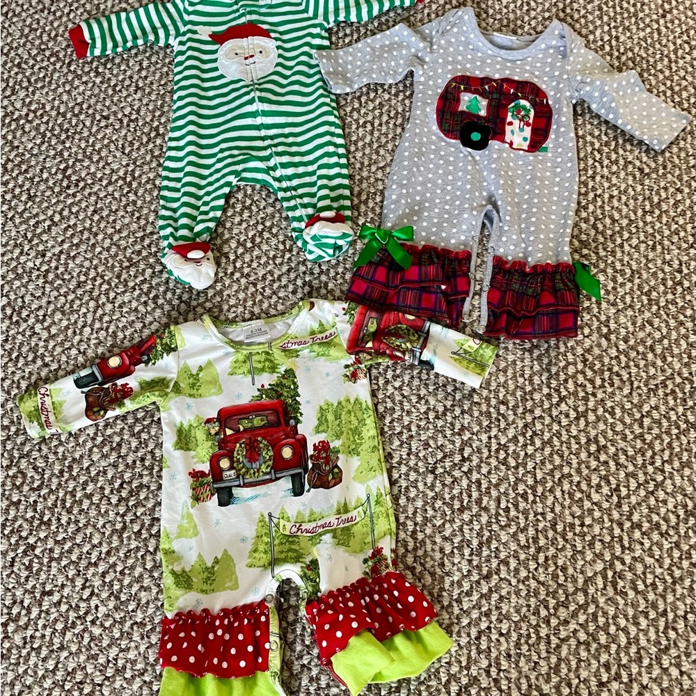 Festive Baby Rompers Set
